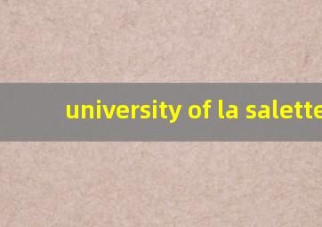 university of la salette